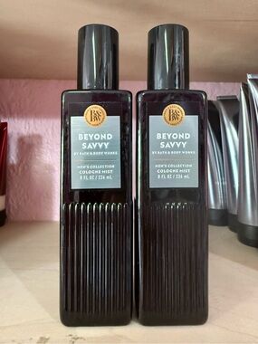 2 Bath & Body Works Beyond Savvy Men's Cologne Mist - Black